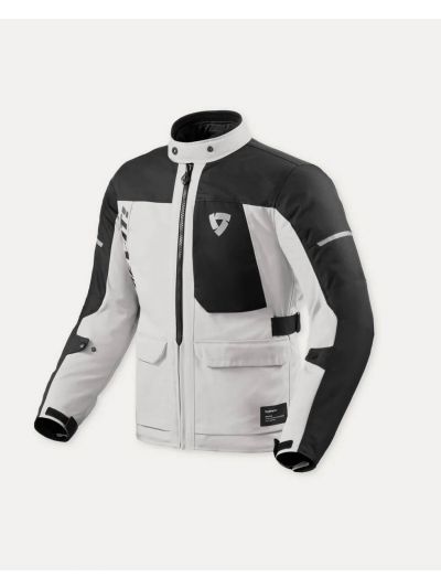 Tekstilna jakna Revit Convergent H20 srebrno-črna