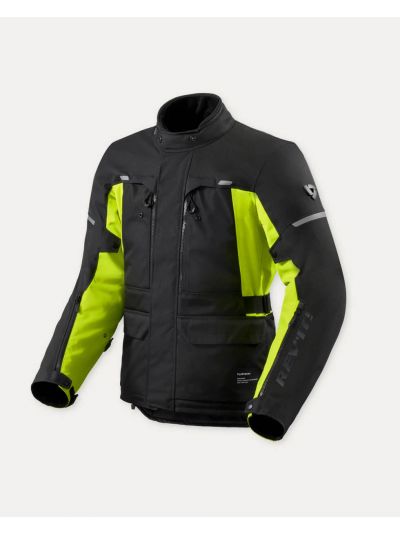 Tekstilna jakna Outback 5 H2O črna-neon rumena