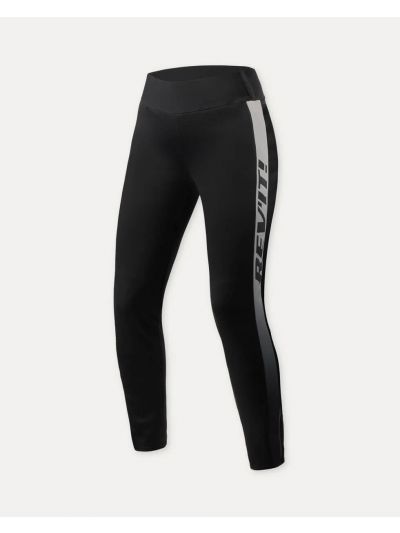 Tekstilne hlače Leggins TALIA ženske črno-bele skrajšane