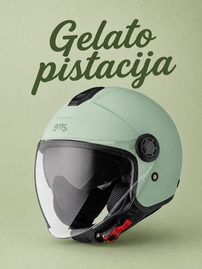 Čelada GMS Jet Gelato coll. pistacija