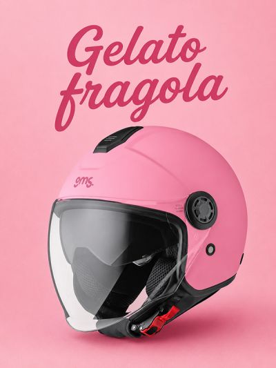 Čelada GMS Jet Gelato coll. jagoda