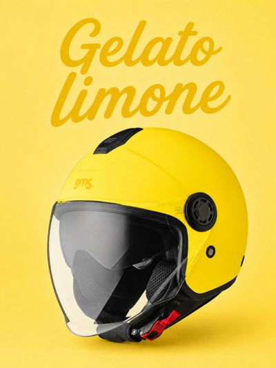 Čelada GMS Jet Gelato coll. limona