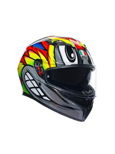 Čelada AGV K3 BIRDY siva/rumena/rdeča