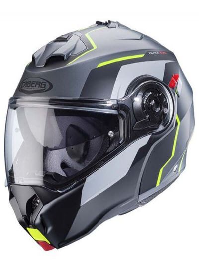 Čelada DUKE EVO MOVE mat/gun metal/črna/fluo rumena