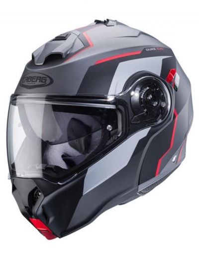 Čelada DUKE EVO MOVE mat gun metal/črna/rdeča