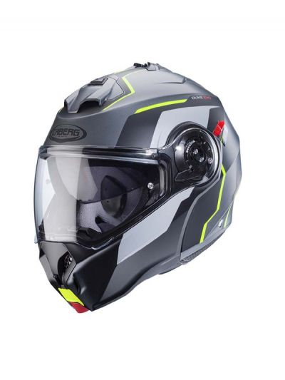 Čelada DUKE EVO MOVE mat/gun metal/črna/fluo rumena
