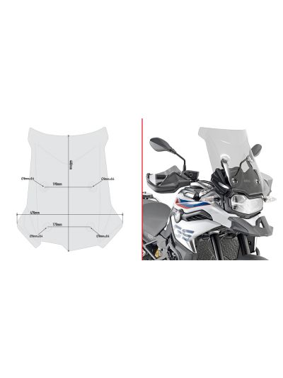 VIZIR ZA BMW F850GS / F750GS (2018-2023)