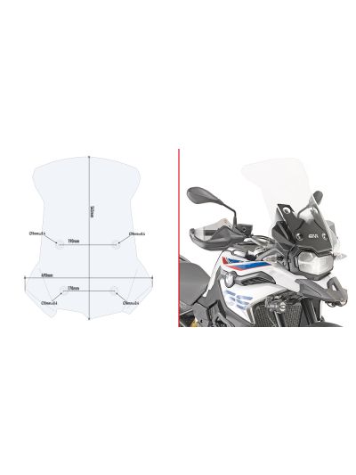 VIZIR ZA BMW F850GS in F750GS (2018-2023)