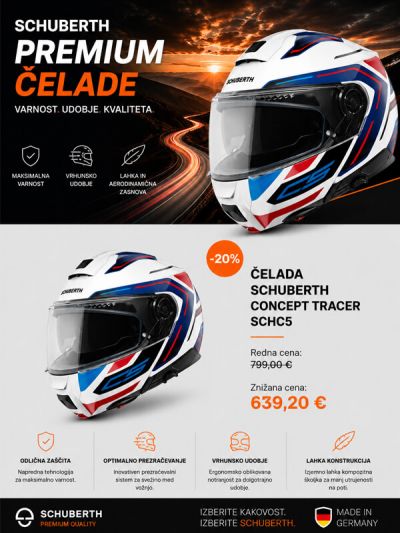 Čelada Schuberth C5 OMEGA bela