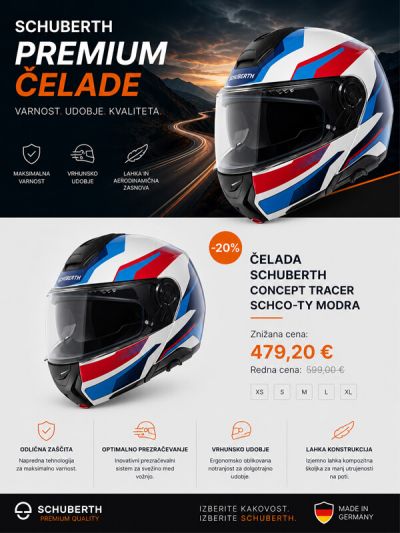 Čelada Schuberth CONCEPT Tracer modra SCHCO-TB