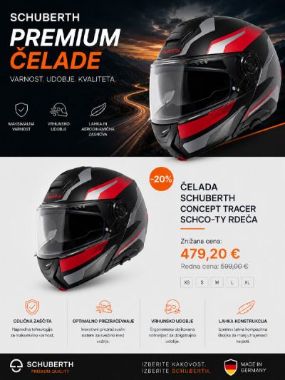 Čelada Schuberth CONCEPT Tracer rdeča SCHCO-TR
