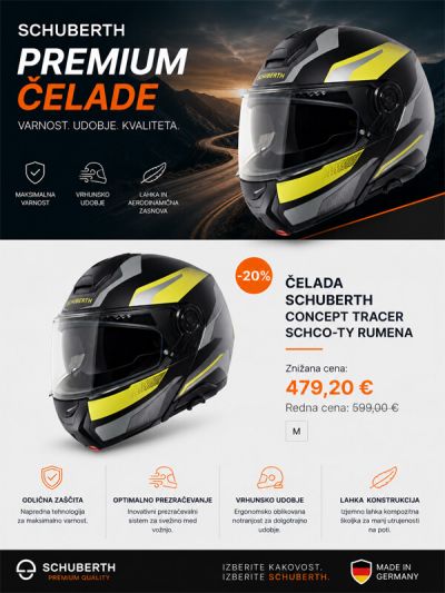 Čelada Schuberth CONCEPT Tracer SCHCO-TY rumena