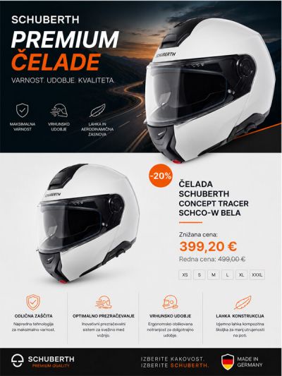 Čelada Schuberth CONCEPT bela SCHCO-W