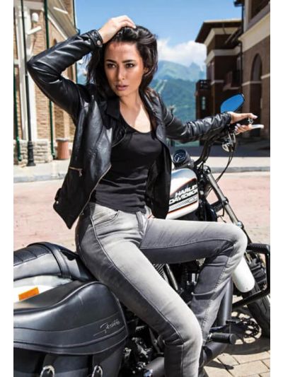 JEANS hlače STELLA sive