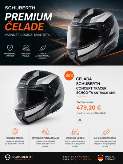 Čelada Schuberth CONCEPT Tracer SCHCO-TA antracit siva